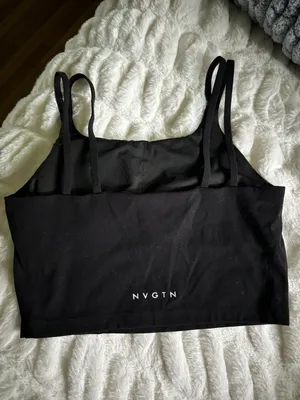 NVGTN Black Tank Top + Bra thumbnail 2