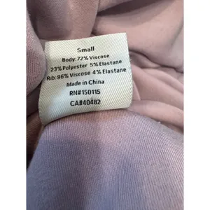 Varley DoubleSoft Cowl Neck Sweatshirt, Dusty Pink, Size Small Cozy Loungewear thumbnail 4