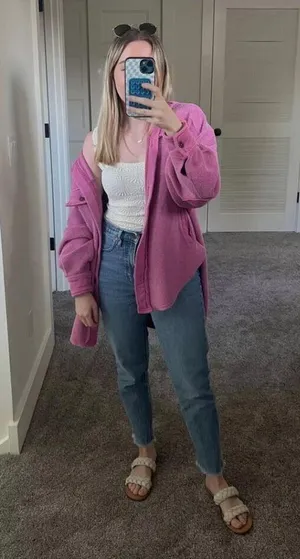 FREE PEOPLE We the Free Ruby Jacket in Pink Envy Size Small thumbnail 5