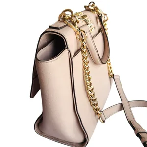 Michael Kors Tina studded shoulder bag in ballet pink saffiano leather thumbnail 4