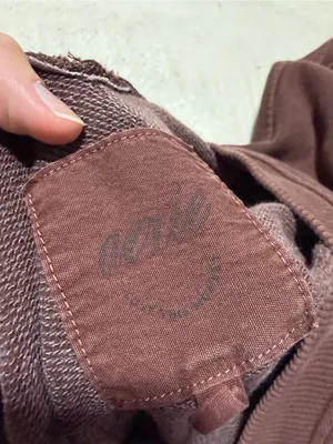 Aerie brown Women’s V-Neck Cropped sweatshirt medium thumbnail 3