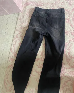 Black Wide Leg Jeans Size 4 thumbnail 3