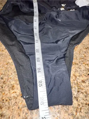 Commense NWT Black Ring Detail Cutout One Piece Swimsuit Size S Sold Out thumbnail 6