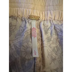 Free People Bohemian Wide Leg Lantern Laurel Canyon Pants Apricot Combo Large thumbnail 10