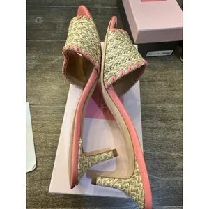 KATE SPADE NEW YORK Raffia Heeled Sandals Size 9.5‎ thumbnail 6