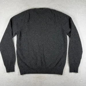 Uniqlo 100% Cashmere Crew Neck Sweater Dark Gray Heather M 351-429075 thumbnail 7