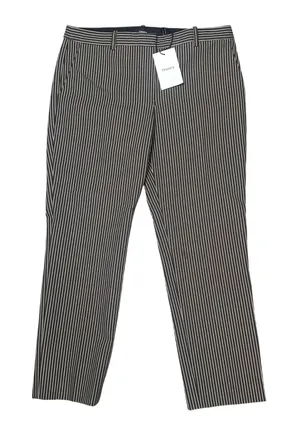Theory Khaki Stripe Stretch Pant NEW thumbnail 1