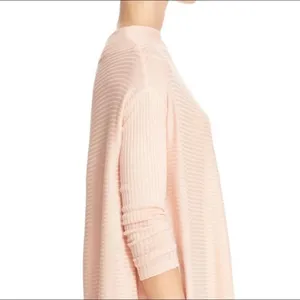 Free People Ribbed Cowl Neck Keyhole Back Top Size XS thumbnail 3