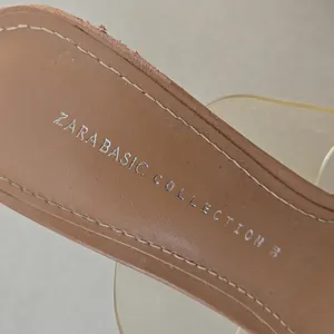 Zara Basoc Collection Clear Nude Heel Sandals Size 38/ 7.5 US thumbnail 6