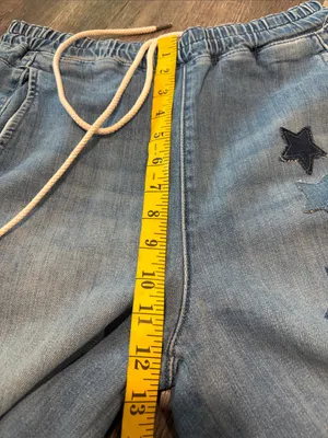 Anthropologie NWT PILCRO IZZIE RELAXED STAR PULL-ON BARREL JEANS thumbnail 15