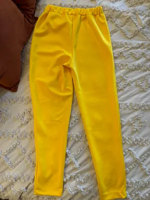 Pull On Yellow Trouser Size M thumbnail 2