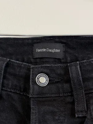 FAVORITE DAUGHTER The Vivi Straight Jeans in Kingsley Black Size 26 thumbnail 3