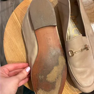Sam Edelman Beige Loafers with Gold Detail thumbnail 2