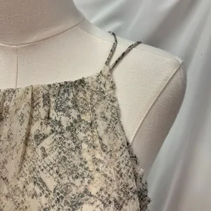 New Abercrombie & Fitch Snakeskin Halter Mini Dress Small Tie‎ Belt Flowy thumbnail 9