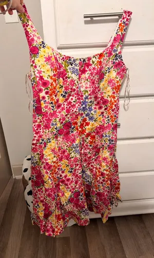 Floral Mini Dress with boning thumbnail 1