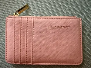 Estella Bartlett Pink Vegan Leather Card Purse thumbnail 1