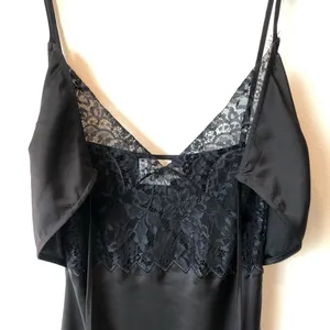 Black Hello Molly Black Ultimate Love Satin Slip Maxi Dress Size US 8 thumbnail 5