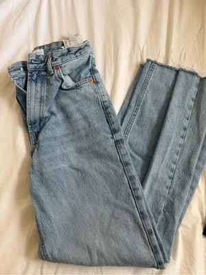 Zara High-Rise Light Blue Women's Jeans thumbnail 2