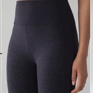 Lululemon Free‎ To Flow Crop Legging Midnight Navy/White Size 4 thumbnail 2
