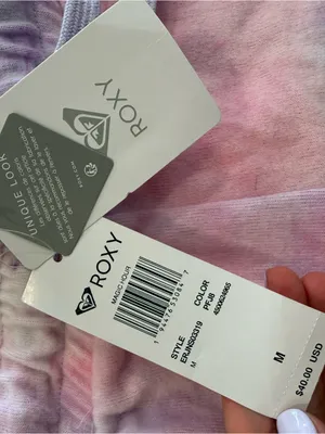 Roxy Pastel Pink & Lavender Tie-Dye Lounge Shorts thumbnail 2