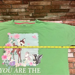 Womens Disney Green Bambi T-Shirt size M thumbnail 8