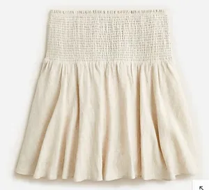 J. Crew Linen Mini Skirt thumbnail 2