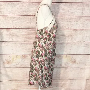 Vintage Victoria Secret Gold Label Paisley Slip Nightie Size L thumbnail 3