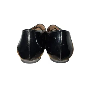Kelly & Katie Aliva Black Patent Leopard Print Pointed Toe Flats Shoes 8M thumbnail 5