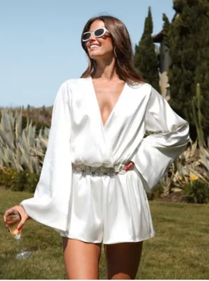 Boutique Romper White Size M thumbnail 3