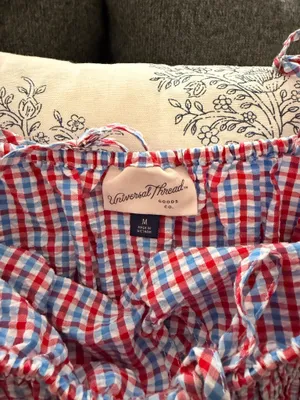 Target Red & Blue Gingham Maxi Dress thumbnail 3