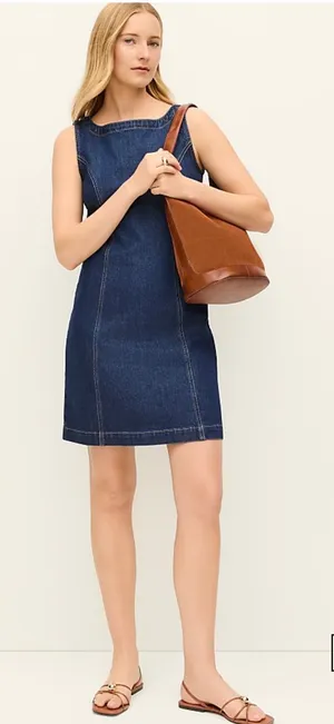 Ann Taylor Denim Dress thumbnail 1