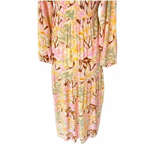 ROXY On Holiday Long-Sleeve Maxi Dress Twist‎ Front with Cutout, XS thumbnail 13