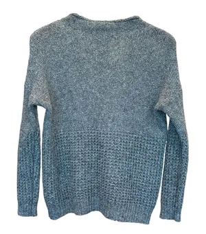 Size Medium American Eagle Gray Roll Neck Knit Sweater thumbnail 1