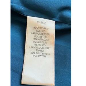Kay Unger New York Teal Metallic Floral Brocade Tulip Cocktail Dress Size 0 thumbnail 7