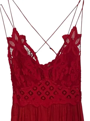 Free People Adella Lace Boho Maxi Slip Dress thumbnail 7