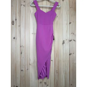 NWT Lulus Always Beautiful Rose Pink Sleeveless Tulip Midi Dress Cocktail Sz XS thumbnail 2