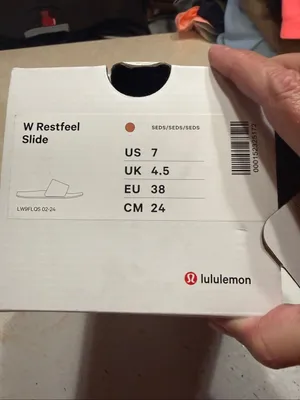 Lululemon Restfeel Slide sandals Sedona Sunset Sz 7 thumbnail 7