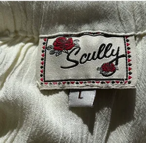 VTG Scully Embroidered Maxi Pull-on Skirt Gauzy Womens Large Boho Layered thumbnail 8