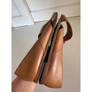 Madewell The Blaine Crisscross Leather Flat in‎ amber brown size 9.5 thumbnail 7