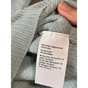 American Eagle Outfitters SZ M‎ Long Sleeve Light Blue Shirt Thin Knit Academia thumbnail 4