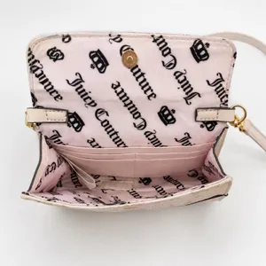 Juicy Couture ivory logo jacquard crossbody bag thumbnail 4
