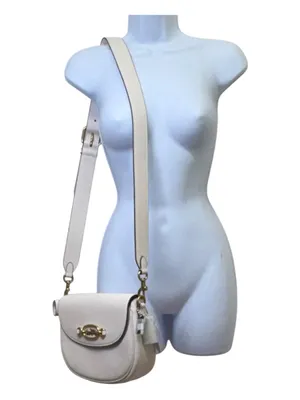 Coach Harley Crossbody Bag CM705 Glovetanned Leather Brass/Chalk NWT thumbnail 4