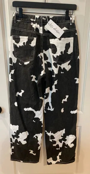 Midland Cow Print Jeans 12th Tribe thumbnail 4