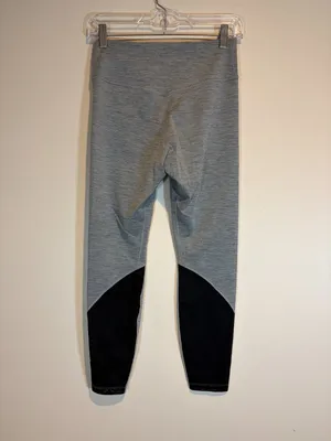 Nike One 7/8 Training Tights Leggings Gray Black Mesh thumbnail 9