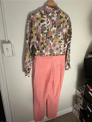 NWT Tuckernuck Adalie wildflower jumpsuit pink 6 thumbnail 6