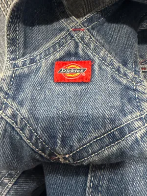 Dickies 100% Cotton Denim Jean Overalls Size 00 thumbnail 6