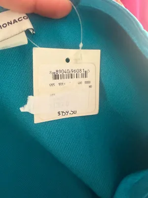 NWT Club Monaco Preppy Linen Blend Mermaid Teal Maxi Skirt Size 0. thumbnail 9