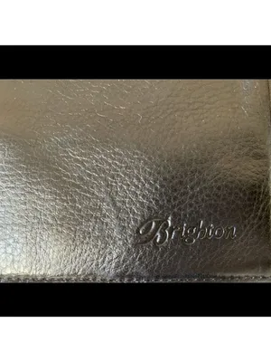 Brighton Black Leather Clutch Handbag thumbnail 3