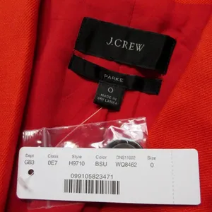 NWT J.Crew Parke Blazer in Brilliant Sunset Stretch Linen Single Button Jacket 0 thumbnail 8