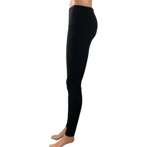 Lululemon Womens Black Mid Rise Athletic Activewear Yoga Skinny Leggings Pants 6 thumbnail 2